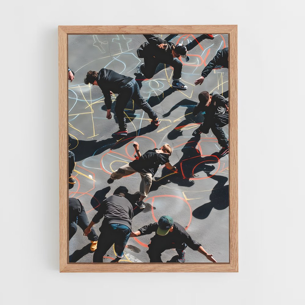 Poster Dance & Chalk – affiche Danse (vue 4)